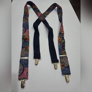 Vintage Cas Germany Men's Multicolor Suspenders